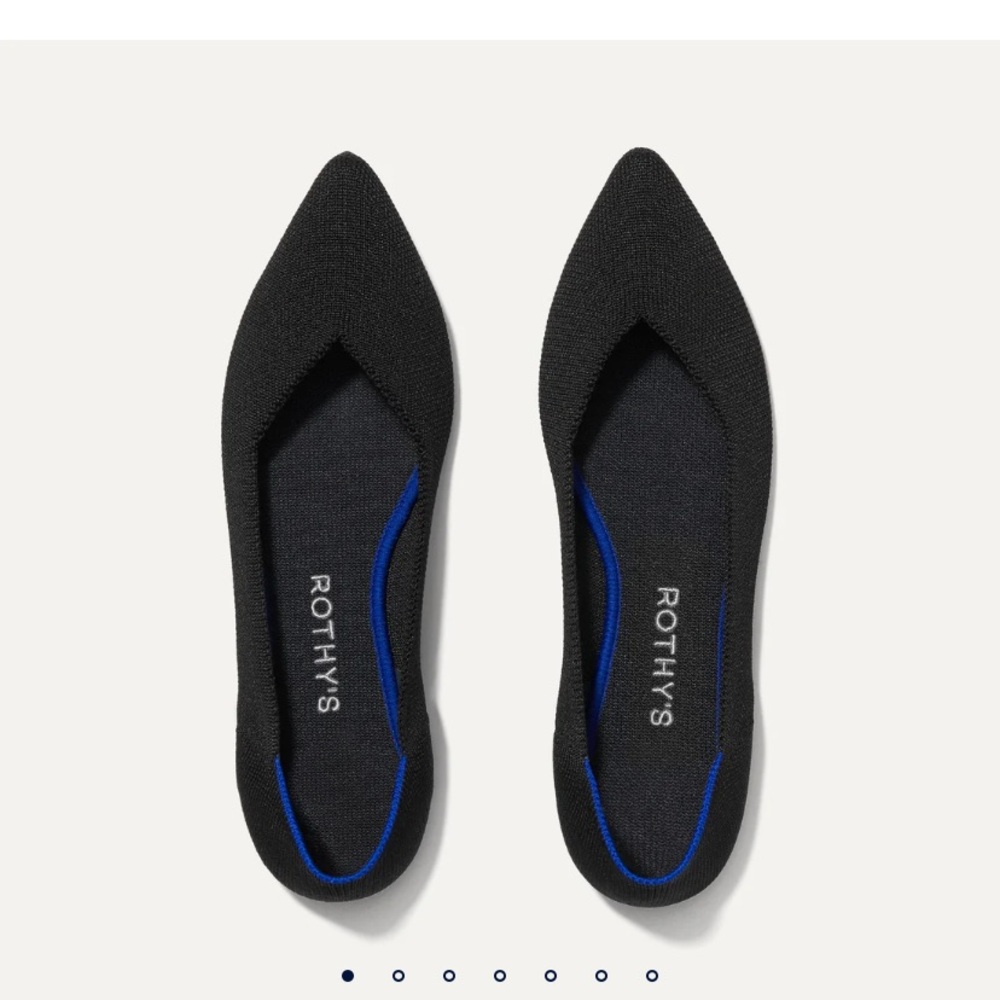 Rothy's Black and Blue Flats